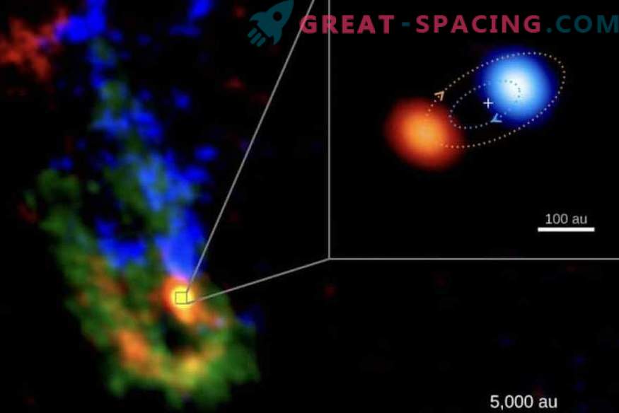 Cercetătorii văd nașterea rară a unei perechi de stele