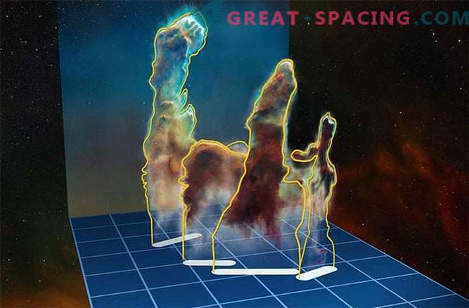 Неверојатни 3D-перспектива на столбовите на создавањето