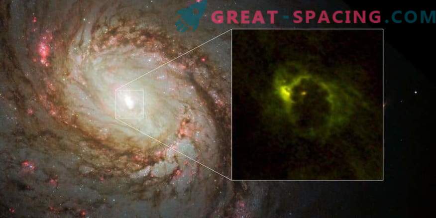 Găurirea gazului în jurul unei găuri negre supermassive