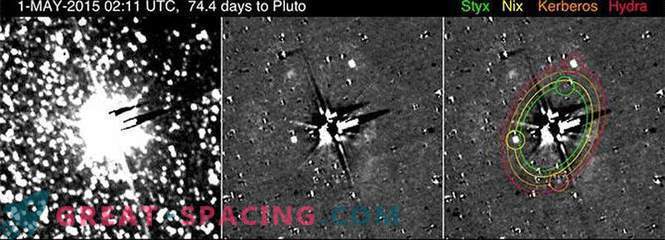 Misiunea de cercetare New Horizons urmărește întreaga familie lunară a lui Pluto.