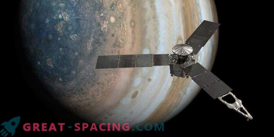 Juno explorând adâncimile Marelui Spot Roșu
