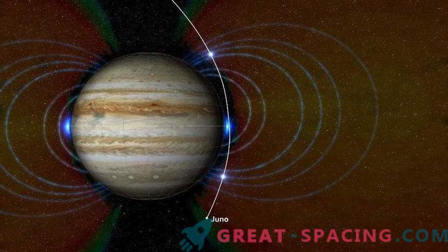 Juno explorând adâncimile Marelui Spot Roșu