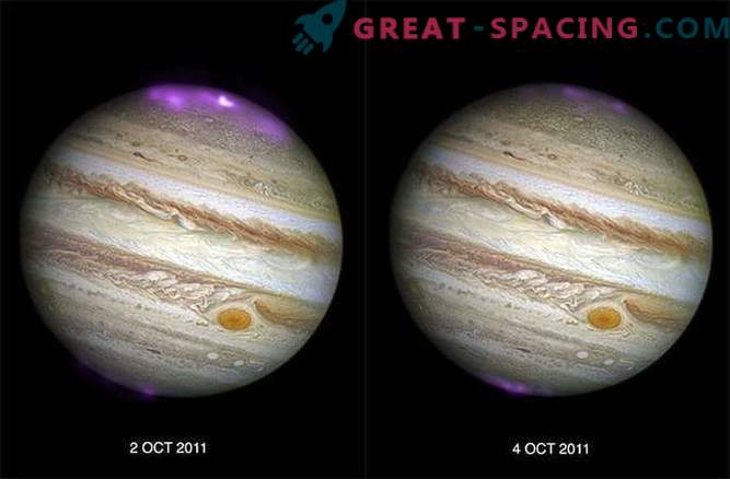 Furtunile solare provoacă radiații intense cu raze X pe Jupiter
