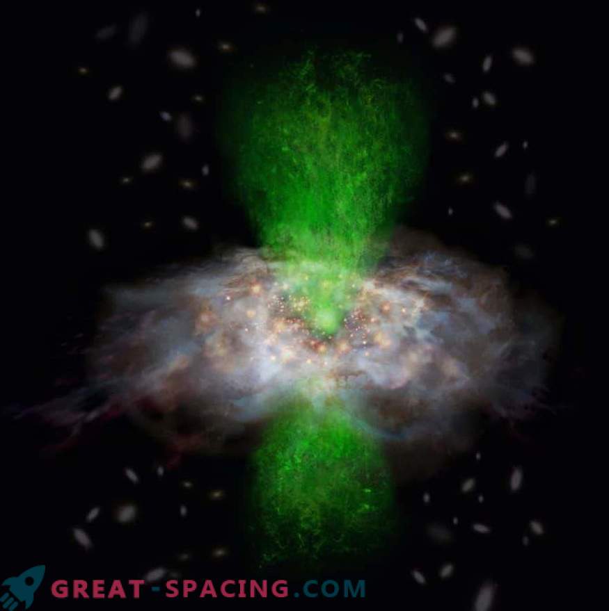 ALMA demonstrează co-evoluția unei găuri negre
