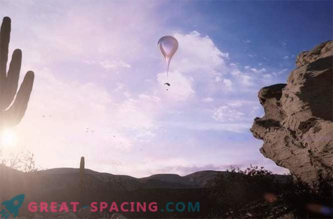 Balon la graniță cu spațiu: Fotografie