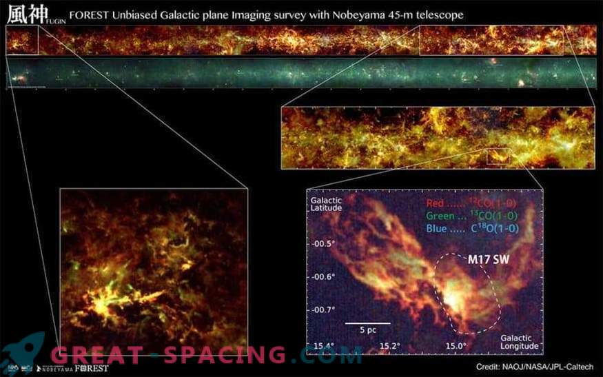Cea mai detaliată hartă radio a Calei Lactee