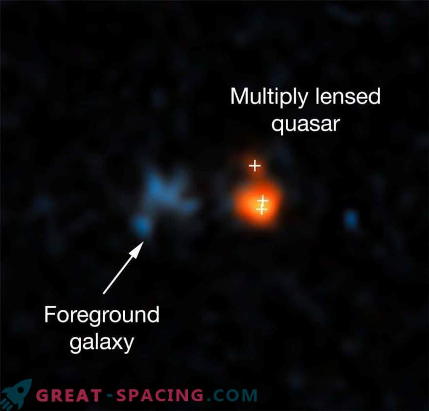 De helderste quasar schittert in het vroege universum