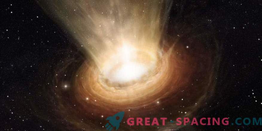 Absorbția unei stele masive de gaură neagră