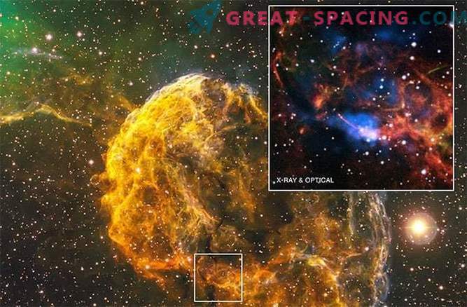 Pulsar și nebuloasă misterioase se naște dintr-o supernova