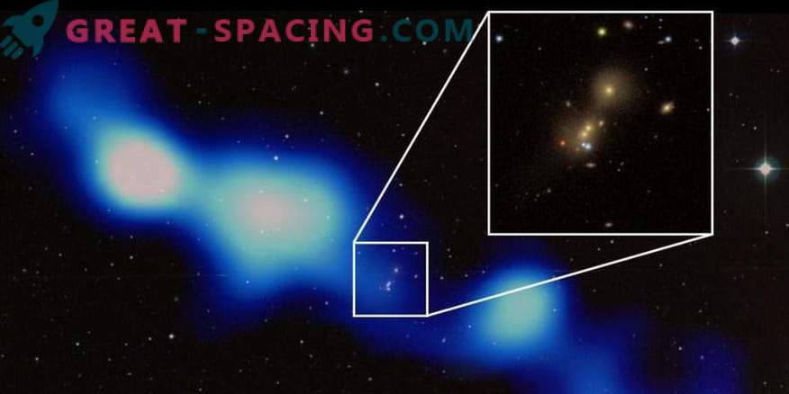Astronomii indieni au găsit o galaxie gigant radio