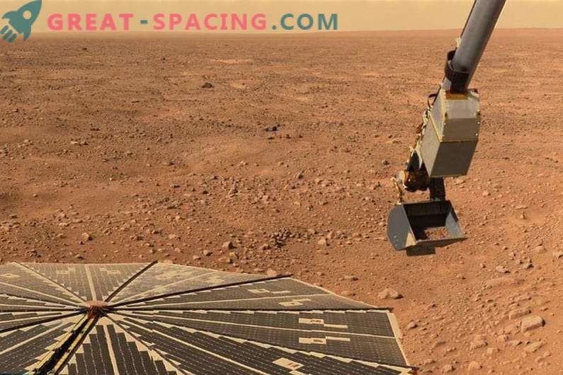 Apa de sare creează un bazin în solul ecuatorului Marte