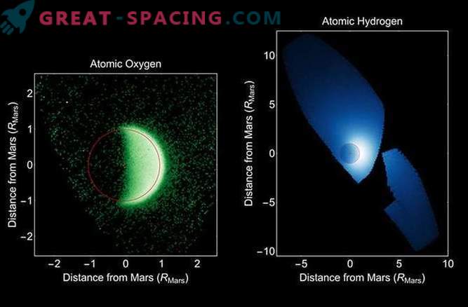 Atmosfera marțiană este disipată în spațiul cosmic.