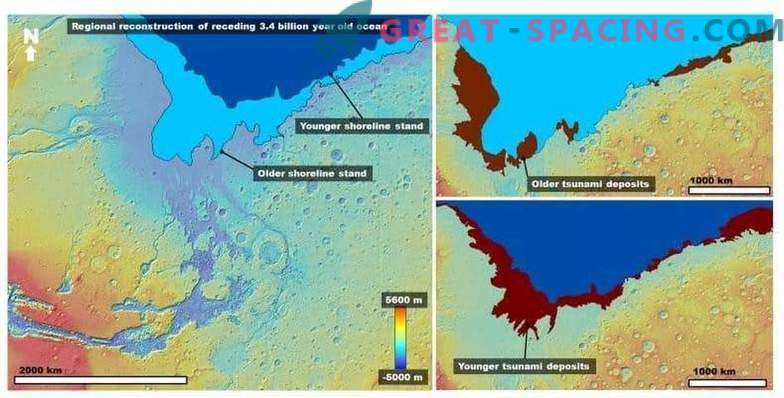 Tsunami imens schimbat peisajul pe Marte