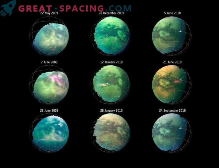 Pirmą kartą „Titan“ įrašo dulkių audrą