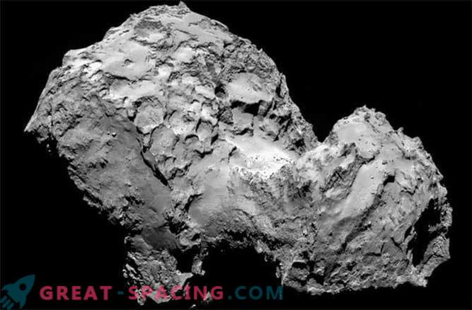 Cometa Rosetta acoperită cu praf pufos