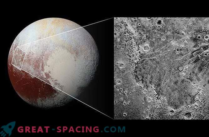 Ce bate o bucată de gheață din Pluto?