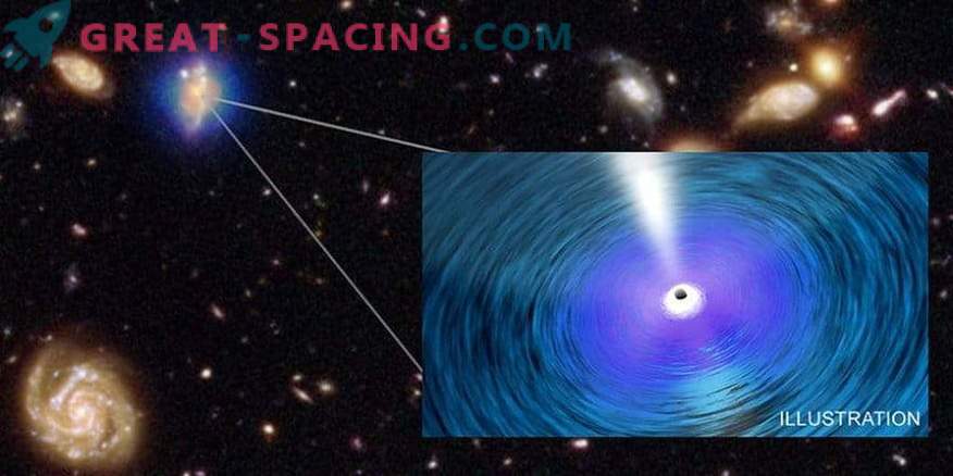 Găurile negre supermazice își depășesc galaxiile