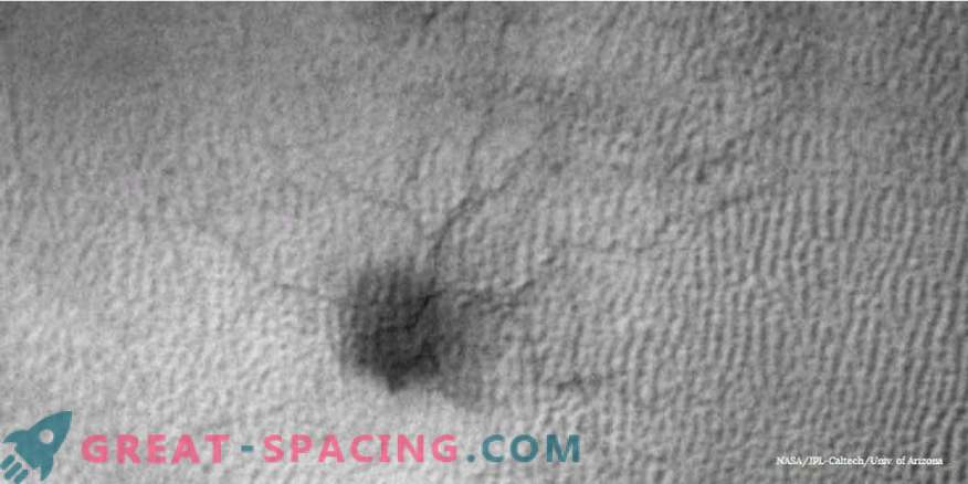 Un păianjen este în creștere pe Marte