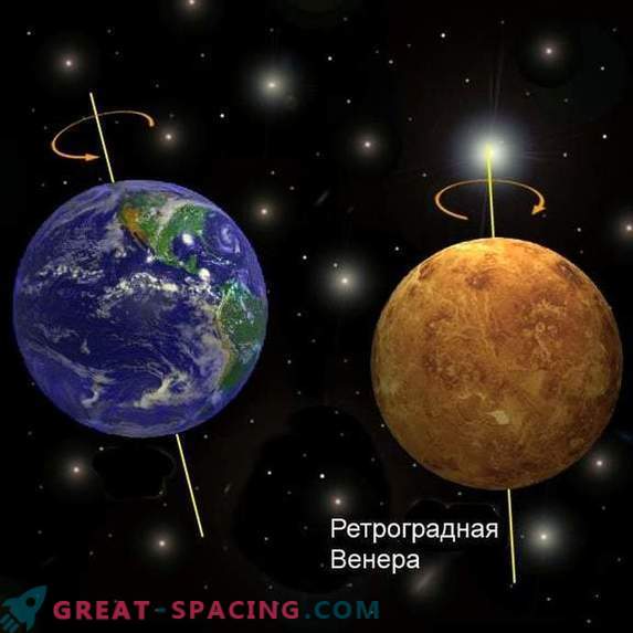 De ce Venus se rotește în direcția opusă