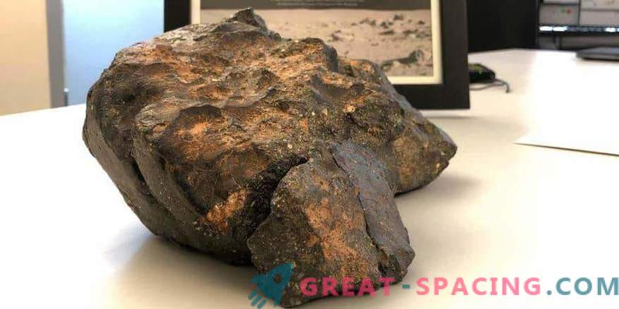 Meteoritul lunar sa vândut pentru 600.000 de dolari.
