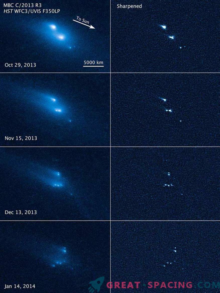 Hubble a assisté à l'effondrement mystérieux d'un astéroïde