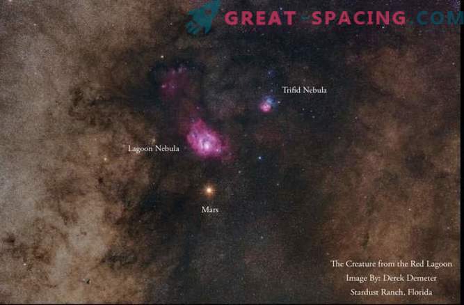 Marte și Nebulae în fotografierea uimitoare a cerului de noapte