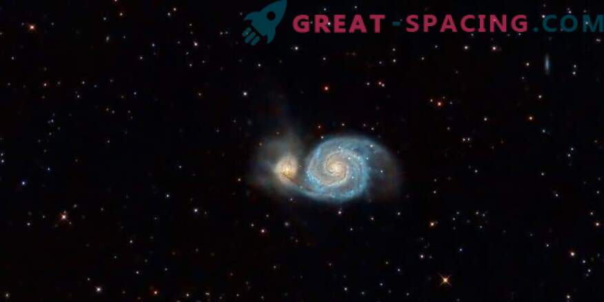 Un nor gigantic ionizat de hidrogen a fost găsit în galaxia Whirlpool