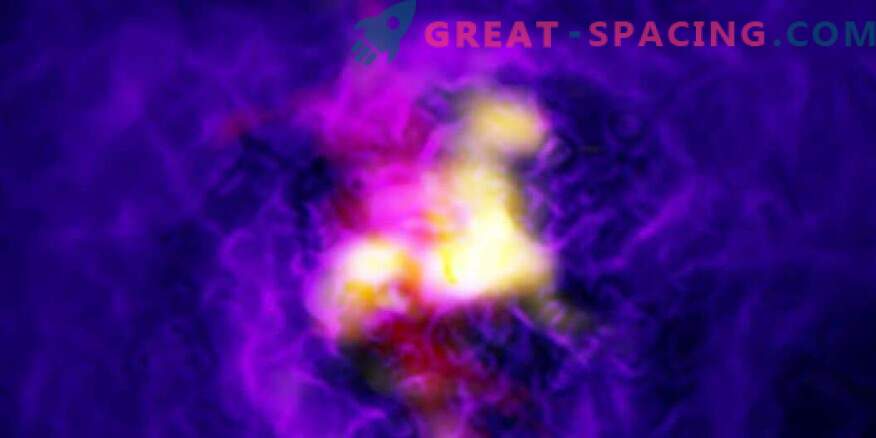 El agujero negro gigante alimenta la fuente cósmica