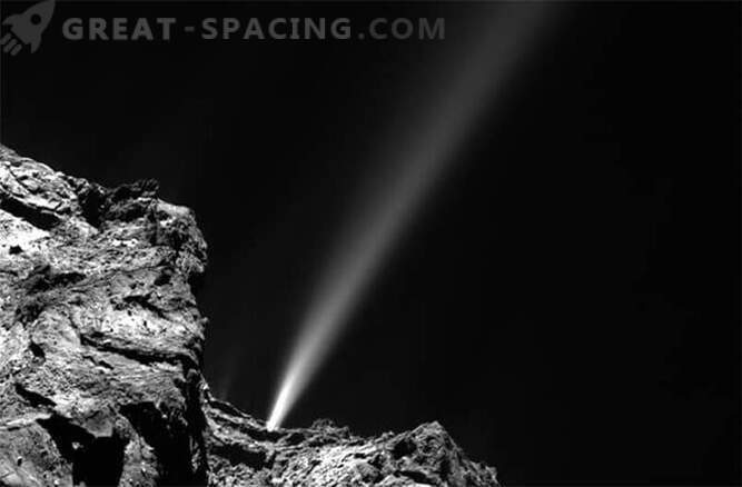 Cometa Rosetta a aruncat astăzi cel mai strălucitor jet.